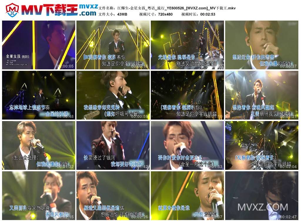 江爗生-金星女孩_粤语_流行_YE600526